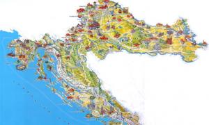 Живописная хорватия на карте мира